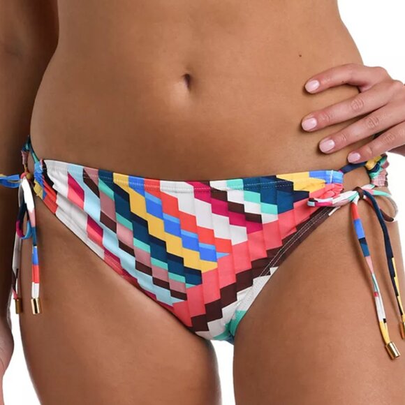 NWT La Blanca Adjustable Loop Hipster Bikini Bottoms UPF 50+ Size 14 MSRP $76 - Picture 1 of 12